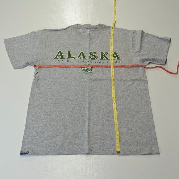 University of Alaska Anchorage Grey Tee Size Large by Jansport - Picture 6 of 7